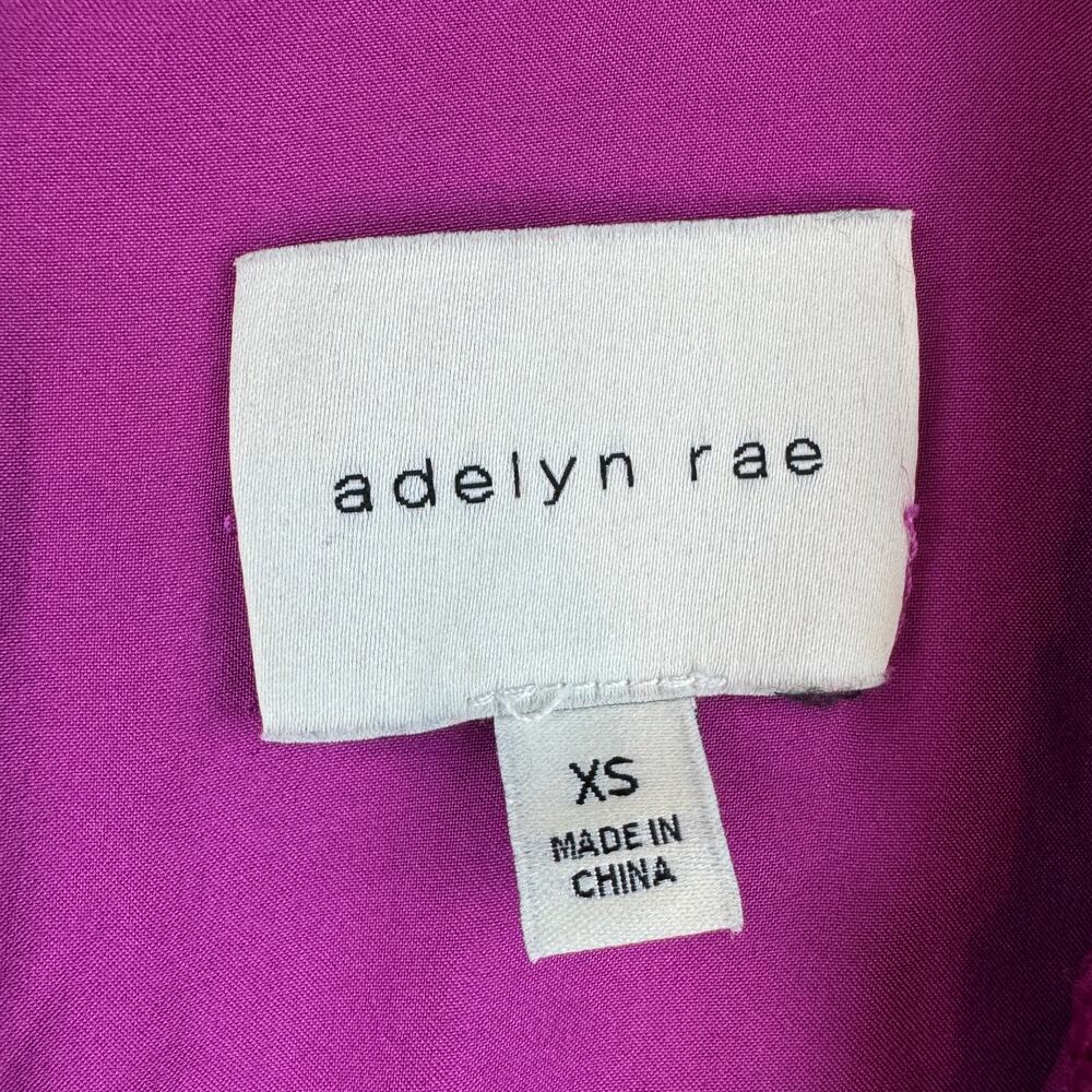 Adelyn Rae Berry Pink Purple Kinsley Puff Sleeve Lace Midi Dress Size X-Small - Picture 5 of 14